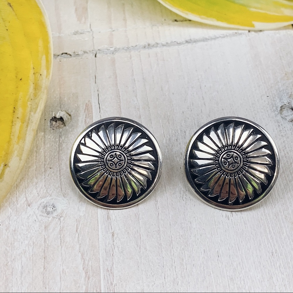 Navajo | Indian American Feather Pattern Earrings